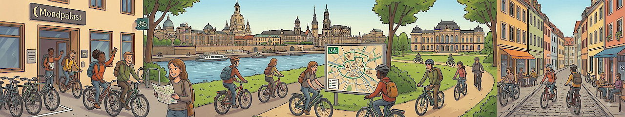 Fahrrad fahren in Dresden